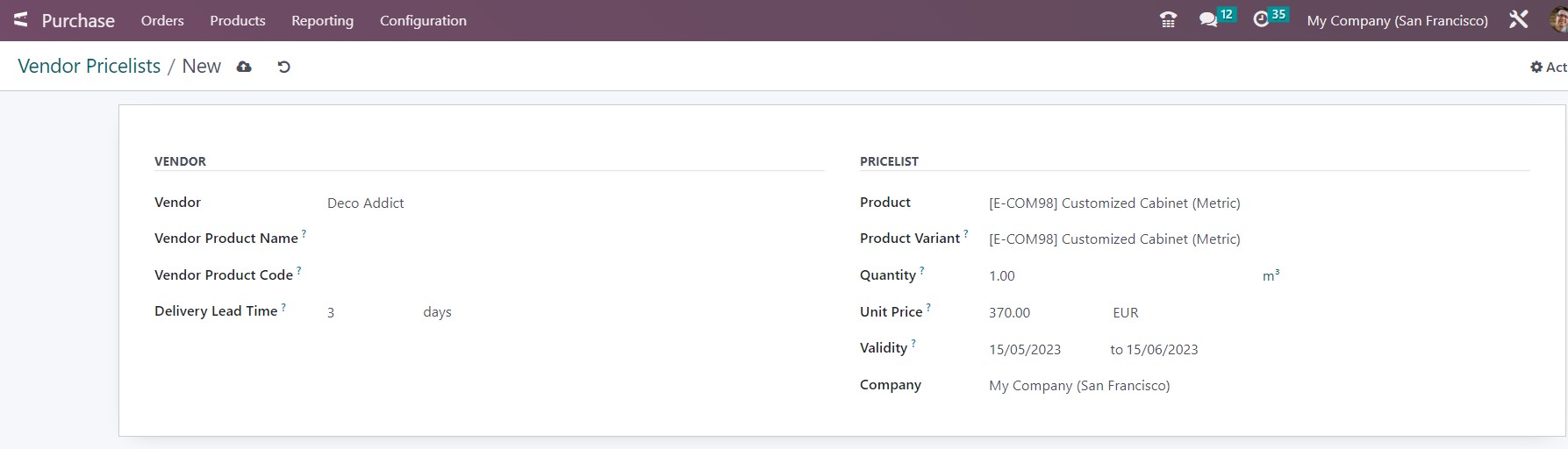 Pricelist Management - 8 - Midis