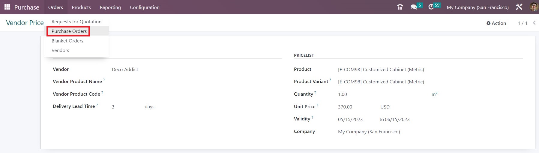 Purchase Order Creation - 15 - Midis