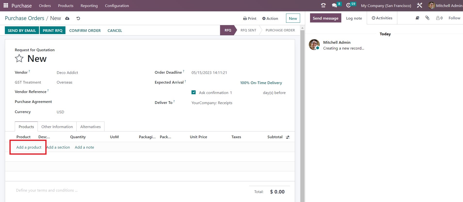 Purchase Order Creation - 17 - Midis