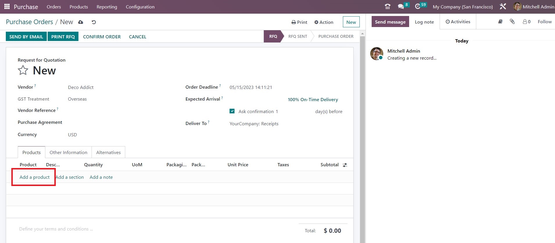 Purchase Order Creation - 17 - Midis