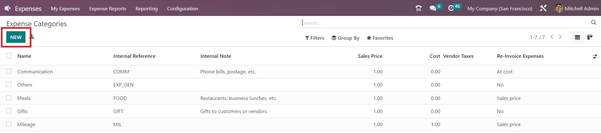 Reinvoicing Expenses To Customers in Odoo - 3 - Midis