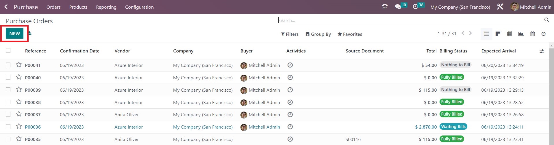 Creating Purchase Orders in Odoo - Midis - 7