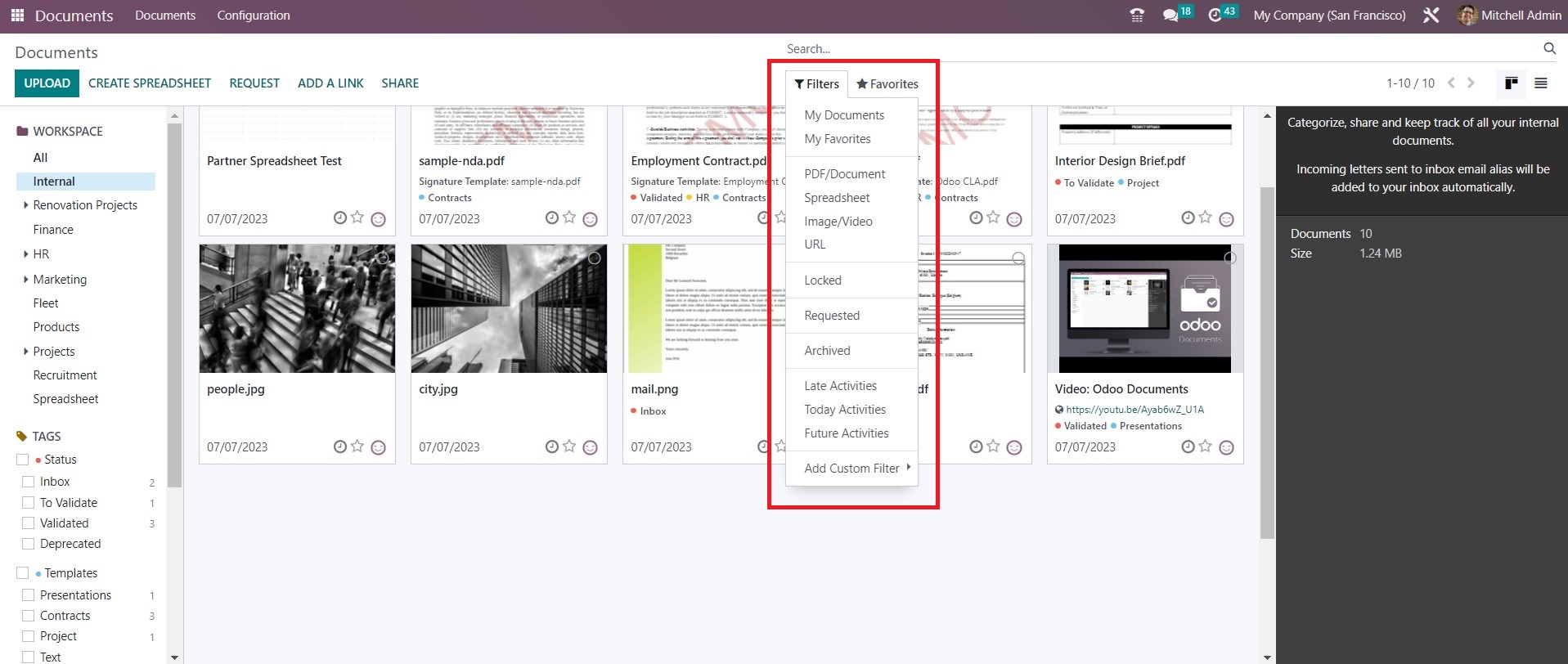 Capabilities of Odoo Documents - Midis - 4