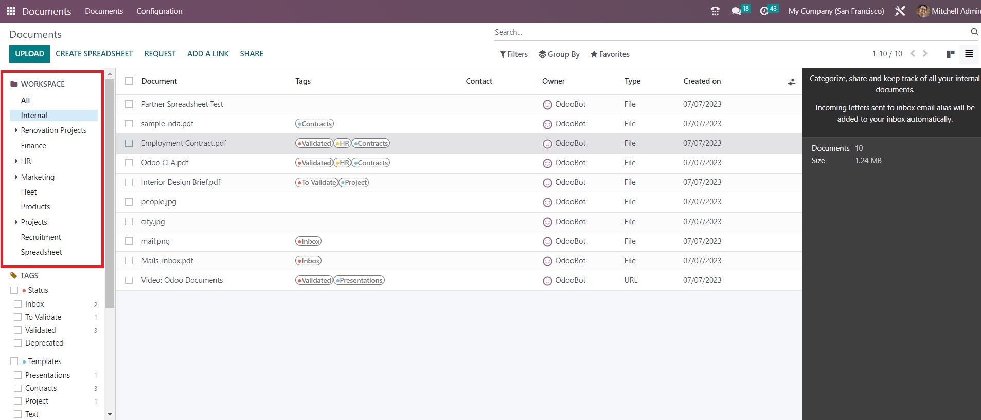 Capabilities of Odoo Documents - Midis - 8