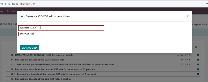 Odoo - EDS Login