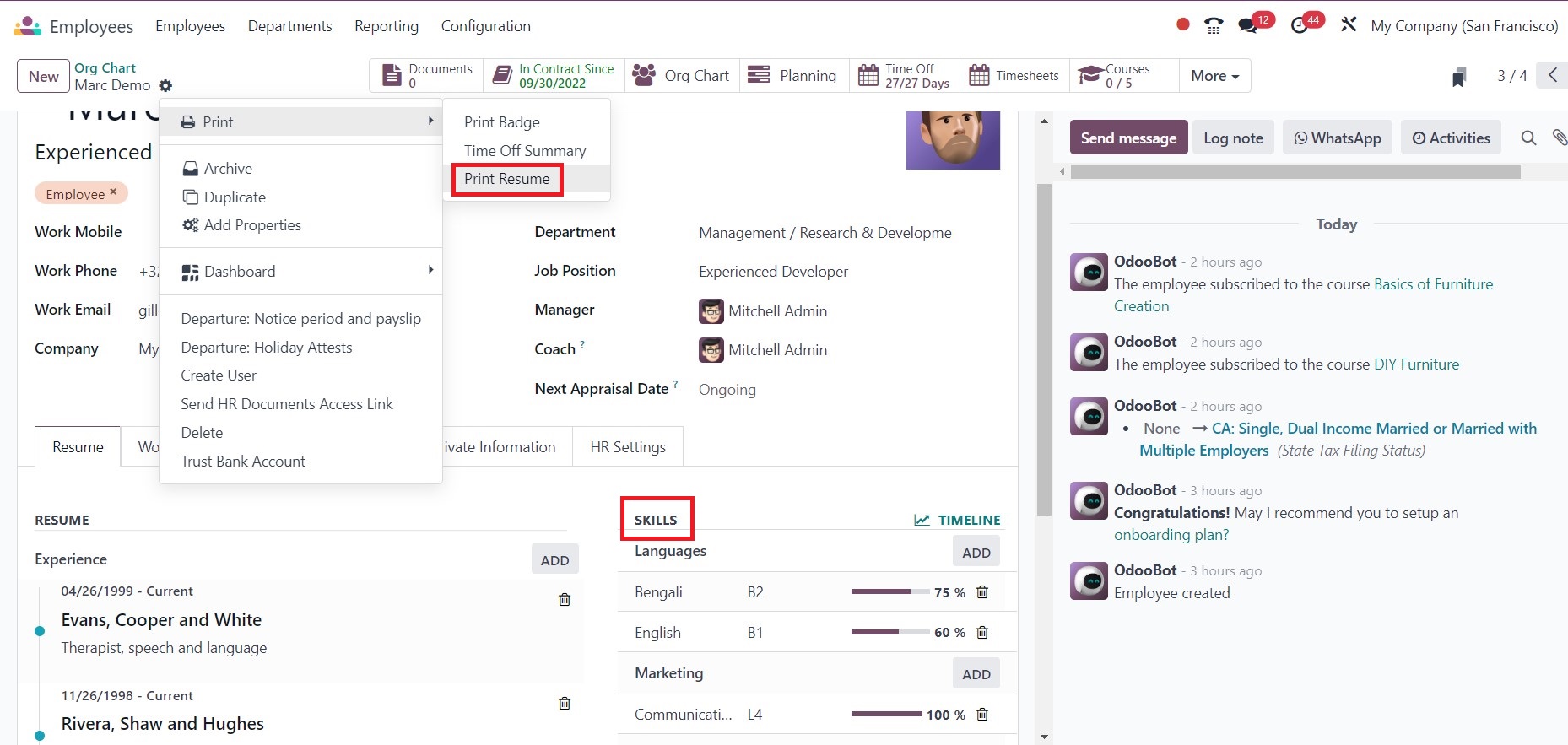 Odoo Human Resources - Midis - 56