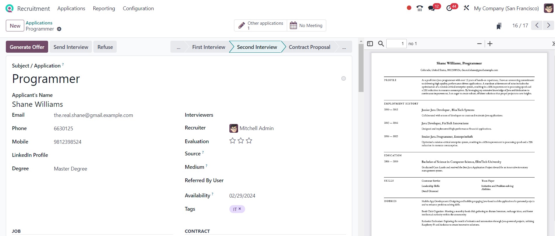 Odoo Human Resources - Midis - 57