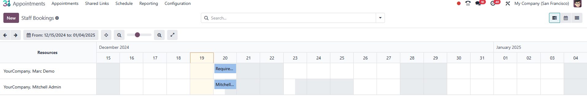 Odoo 18 Appointment - Intuitive Dashboards 