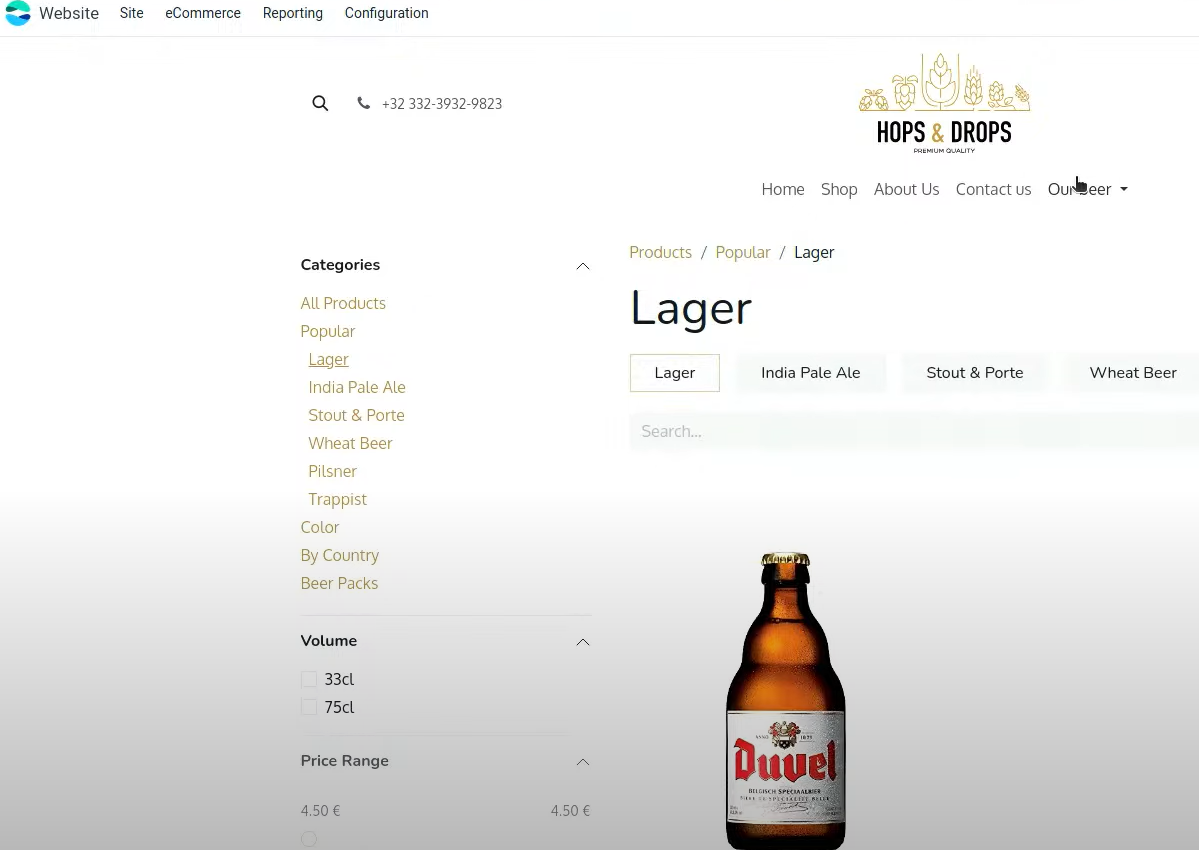 Navigation mega menu