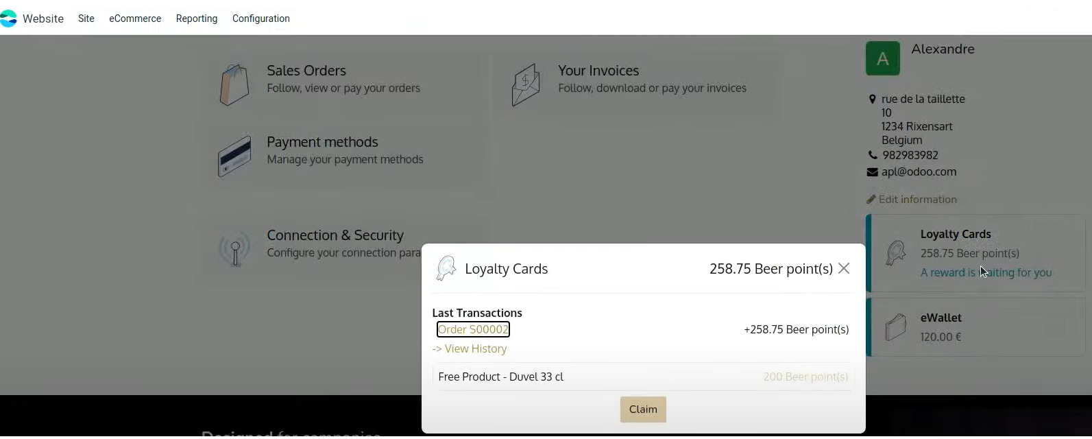 Loyalty and eWallet Features