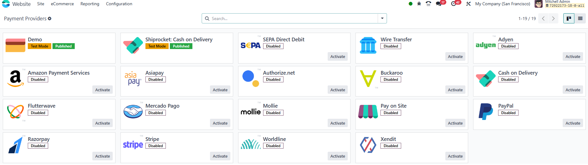Advanced Payment Providers