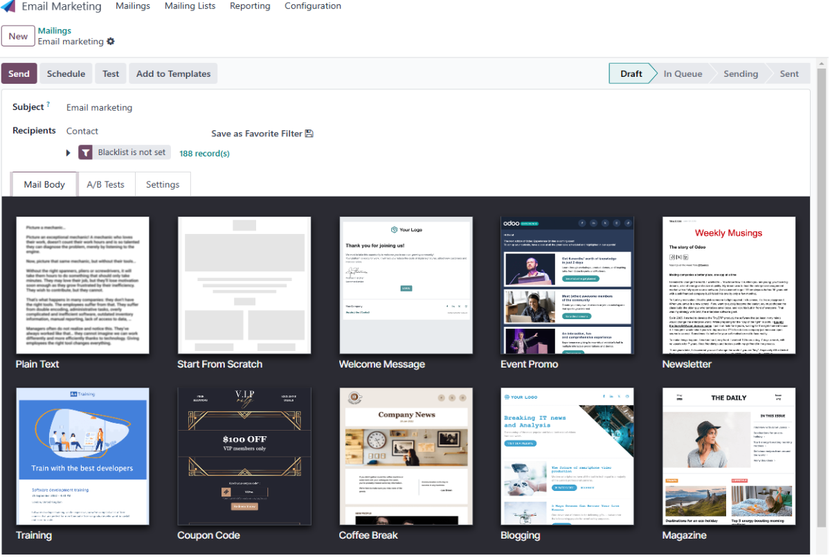Dynamic Templates