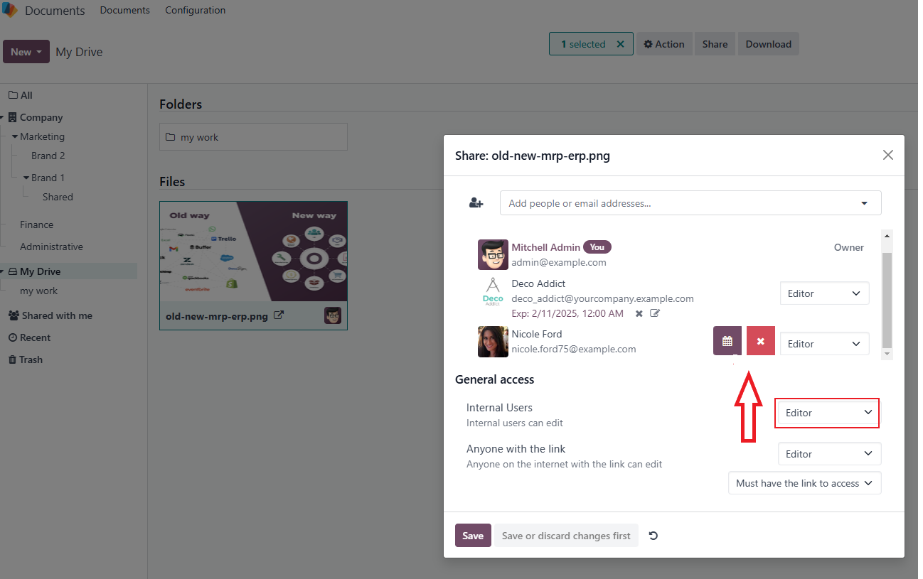 Link Sharing with Expiry