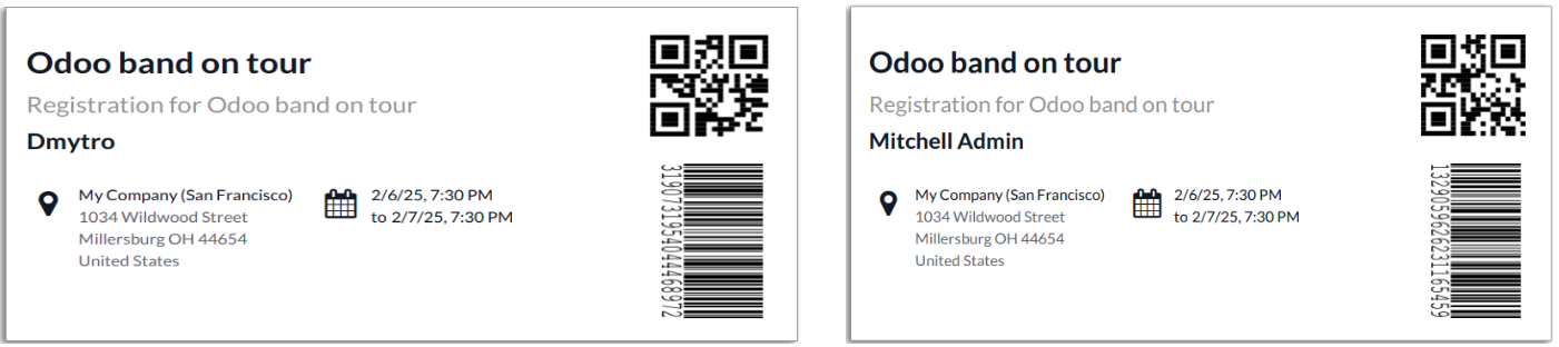 paid tickets