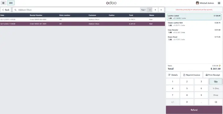 Comprehensive Order History