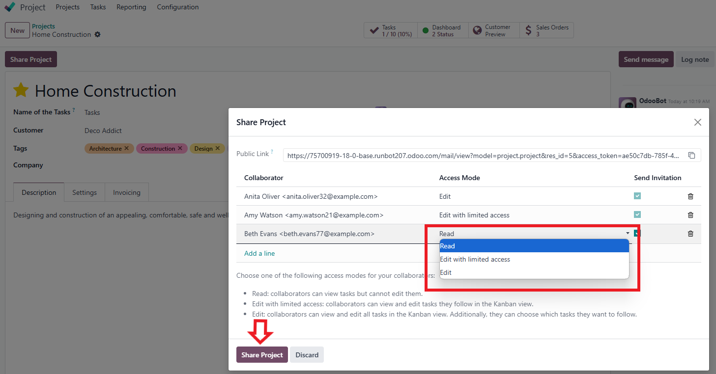 Flexible Sharing Options