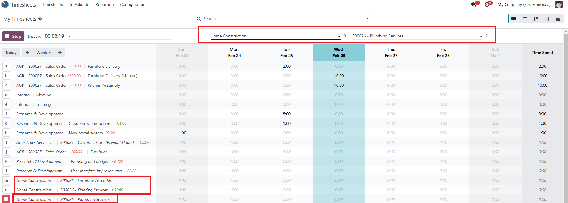 Time Tracking Integration