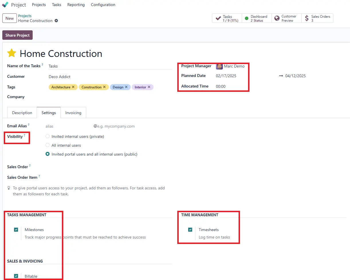 Task and Milestone Tracking