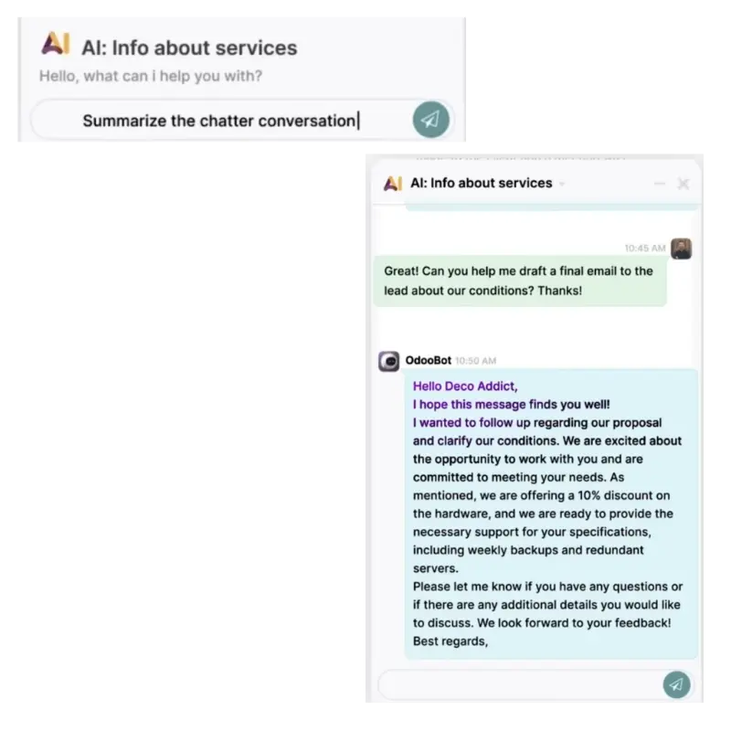 CRM - AI Chatter Summary