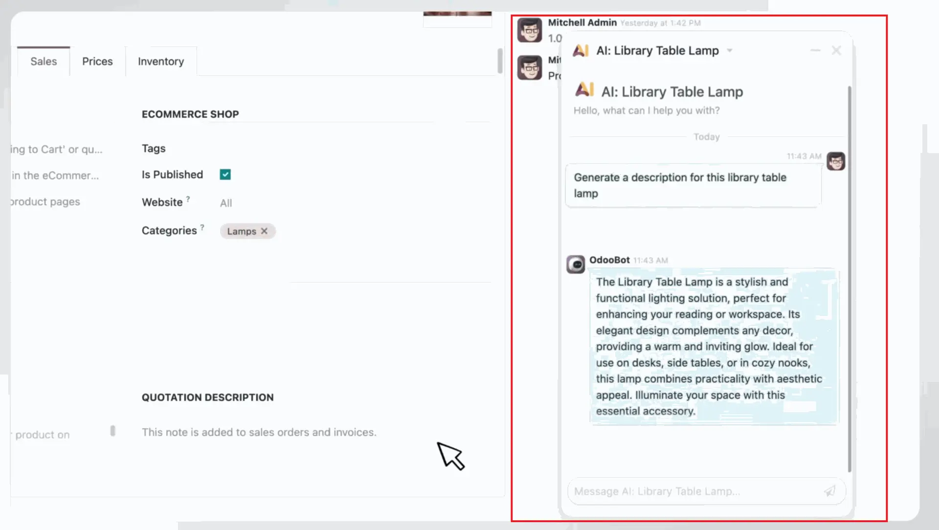 E-commerce product pages - AI generates product descriptions