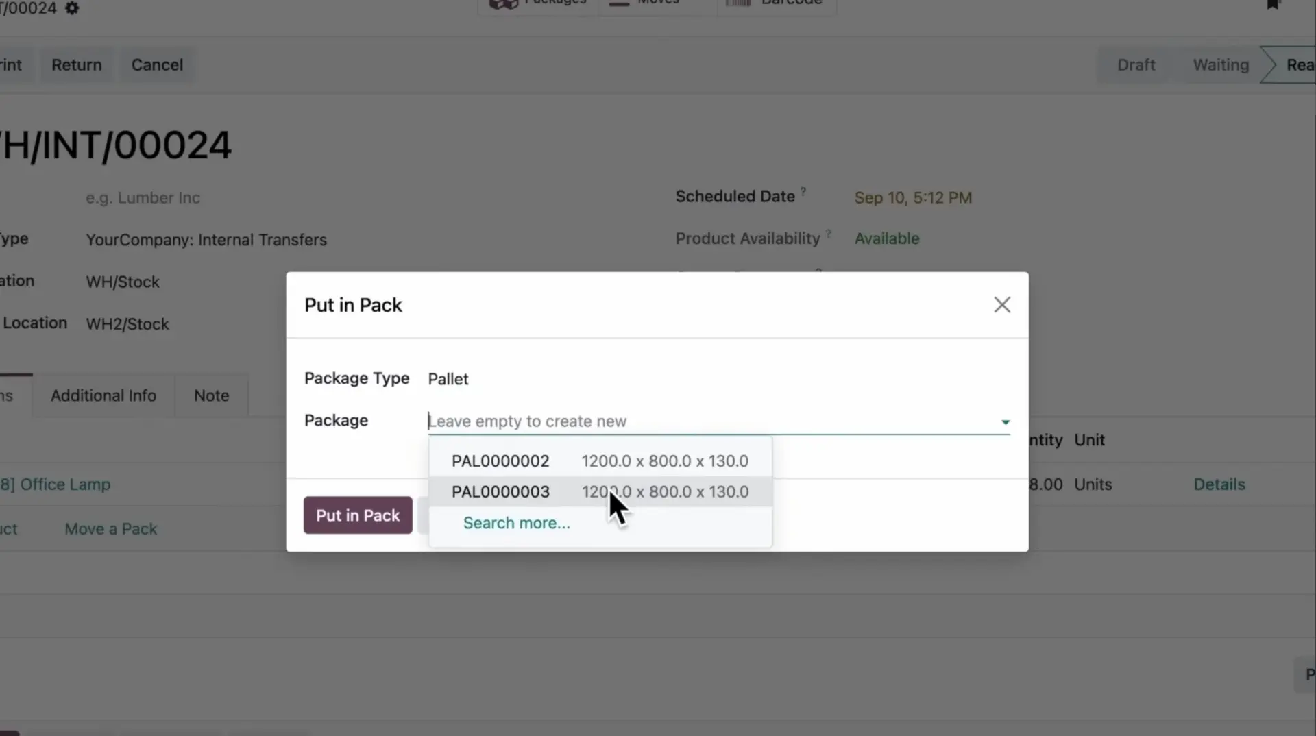 02 Inventory - Put in Pack 02 Inventory - Put in Pack