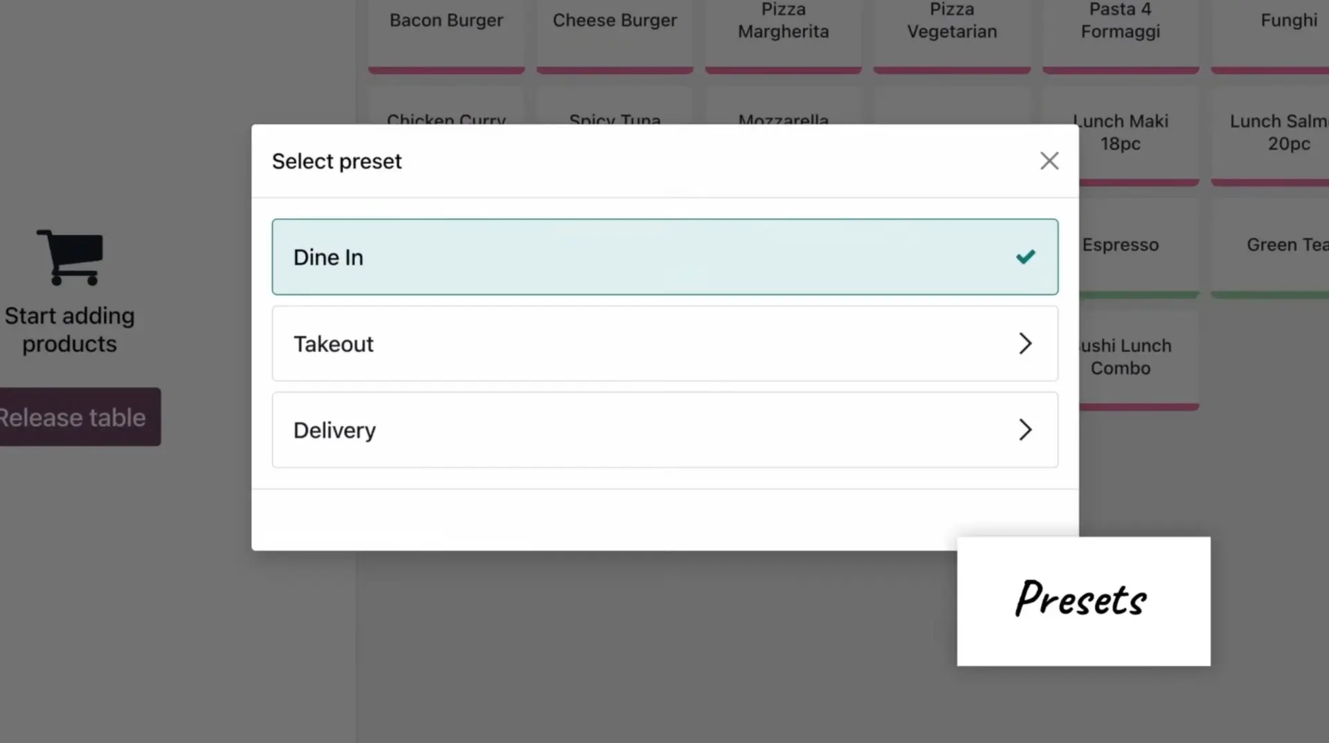 03 Odoo 19 PoS - Presets 03 Odoo 19 PoS - Presets