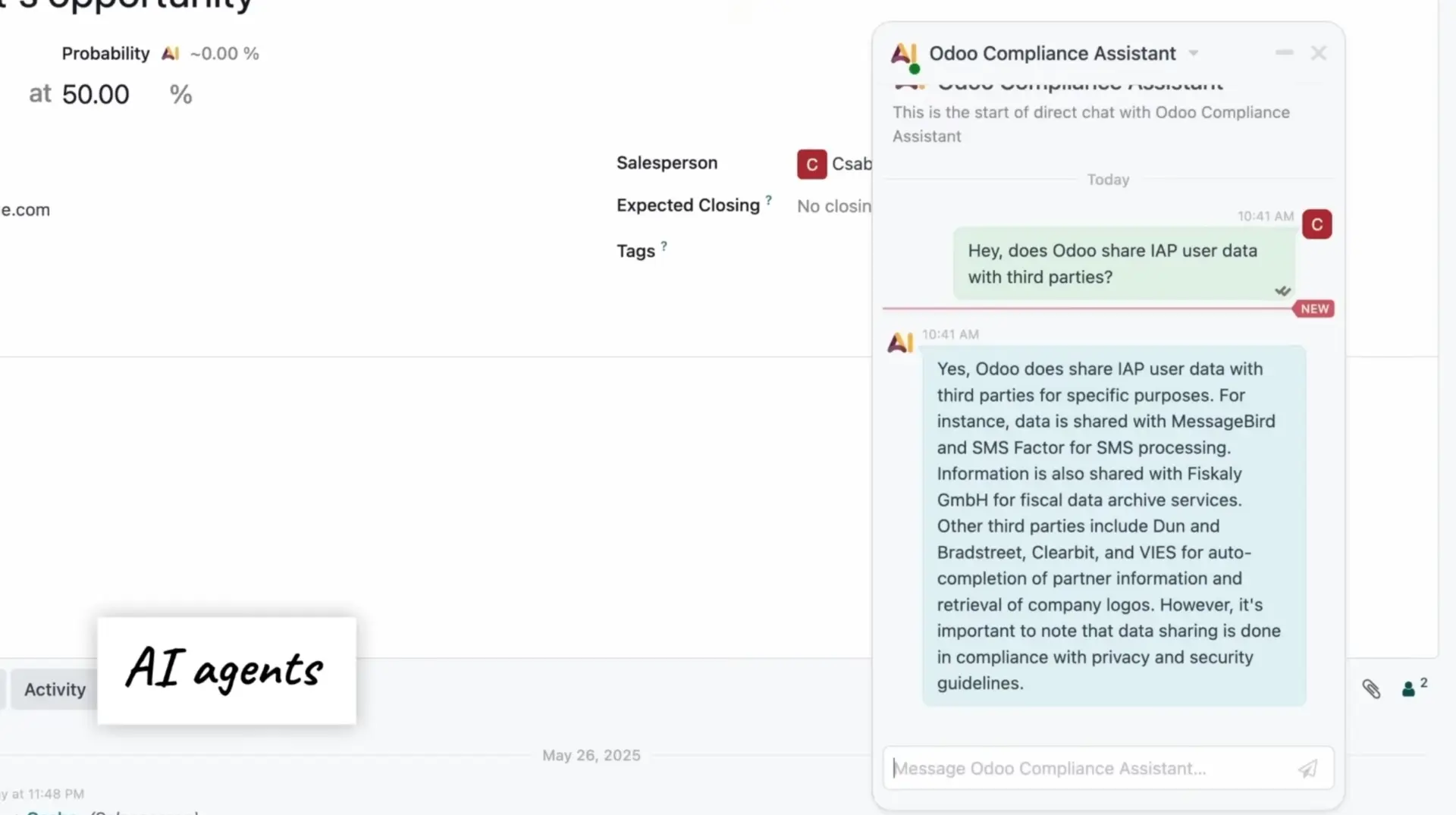 06 Odoo 19 Project Module - AI Compliance Assistant